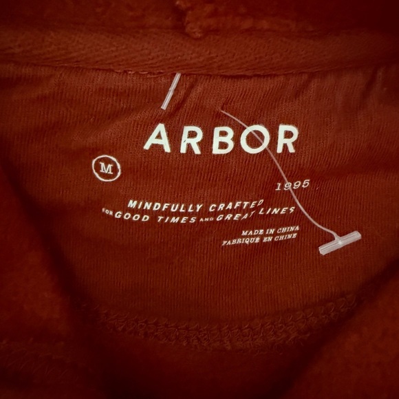 Arbor Men's Burgundy Hoodie Sweater - Picture 4 of 6